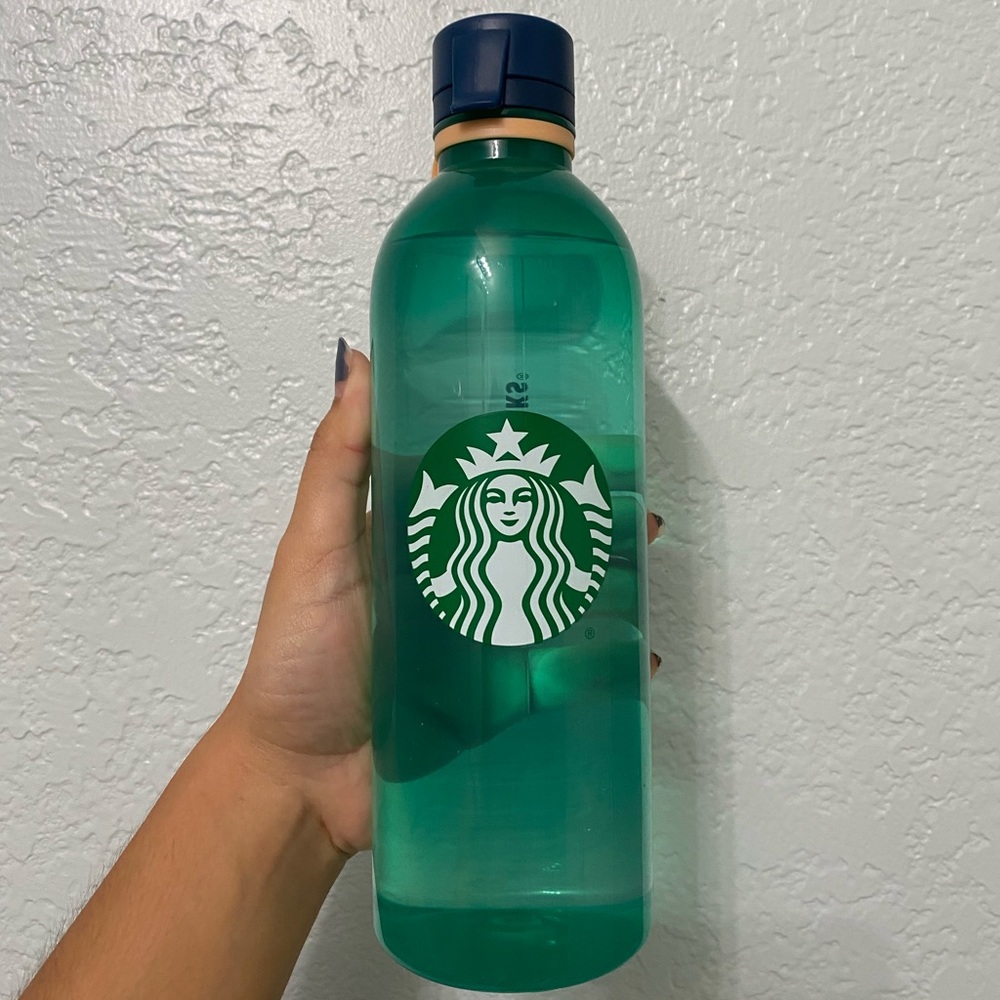 Green Starbucks bottle